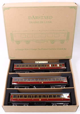 Lot 216 - Set of three Darstaed bogie coaches, (BR II Ex...