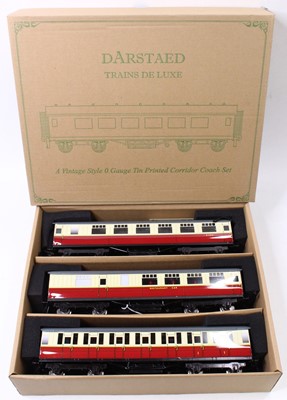 Lot 218 - Set of three Darstaed bogie coaches, BR...