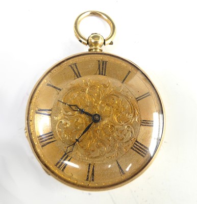 Lot 2678 - A late 19th century continental 18ct gold...