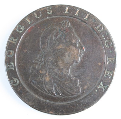 Lot 3441 - Great Britain, 1797 cartwheel penny, obv:...