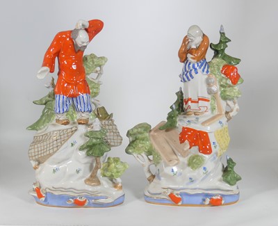 Lot 135 - A pair of Verbilki porcelain Tale of the...