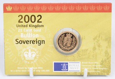 Lot 3204 - United Kingdom, 2002 gold full sovereign,...