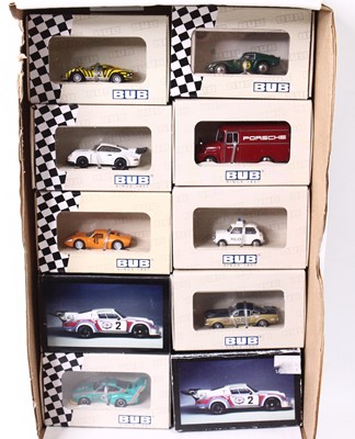 Lot 968 - One tray containing ten various boxed Bub 1/87...