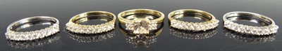 Lot 2736 - A modern 9ct gold Morganite and white sapphire...