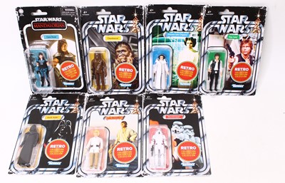 Lot 1853 - Kenner Star Wars Retro Collection group of 7...