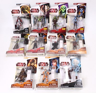 Lot 1848 - Hasbro Star Wars The Clone Wars a group of 11...