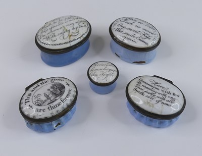 Lot A South Staffordshire enamel patch box, late...