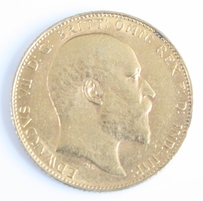 Lot 3105 - Great Britain, 1910 gold full sovereign,...