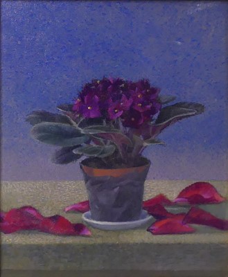 Lot 270 - David Tindle RA (b.1932) - African Violets...