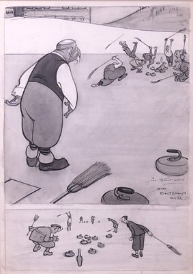 Lot 272 - Henry Mayo Bateman (1887-1970) - Curling...