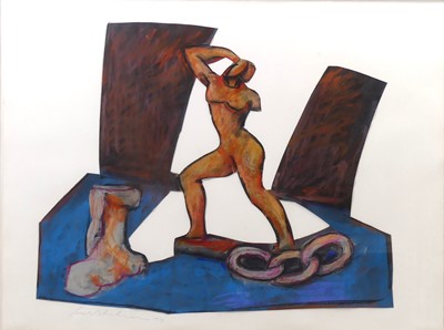 Lot 274 - Ivor Abrahams RA (1935-2015) - Siren Standing,...