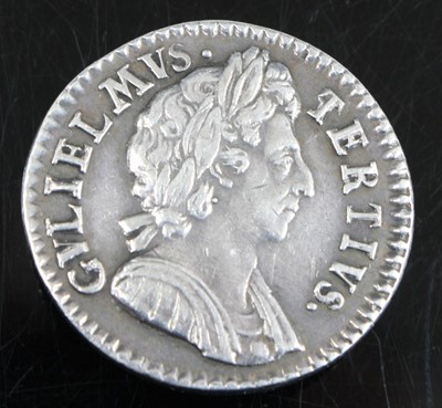 Lot 3149 - England, 1699 pattern farthing in silver, obv:...