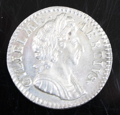 Lot 3150 - England, 1699 pattern farthing in silver, obv:...