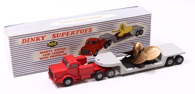 Lot 1200A - Dinky Toys No.986 Mighty Antar Low Loader with...