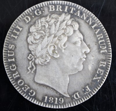 Lot 3124 - Great Britain, 1819 crown, George III laureate...