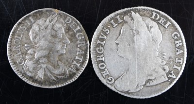 Lot 3014 - England, 1679 fourpence, obv: Charles II...