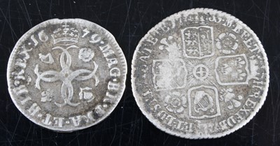Lot 3014 - England, 1679 fourpence, obv: Charles II...