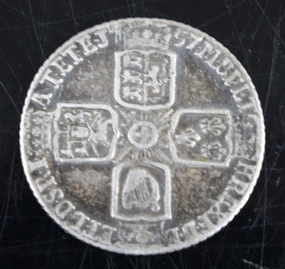 Lot 3015 - England, 1703 sixpence, Queen Anne draped bust...