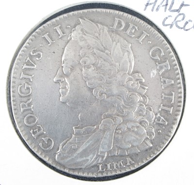 Lot 3016 - United Kingdom, 1746 half crown, George II...