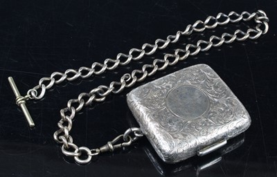 Lot 3330 - An Edwardian silver combination sovereign /...