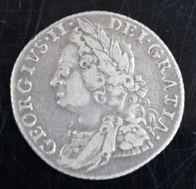 Lot 3018 - Great Britain, 1758 shilling, obv: George II...