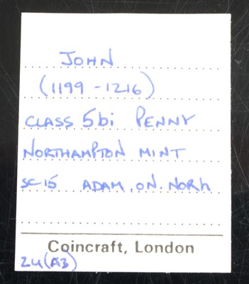 Lot 3031 - England, John (1199-1216) class 5b1 penny,...