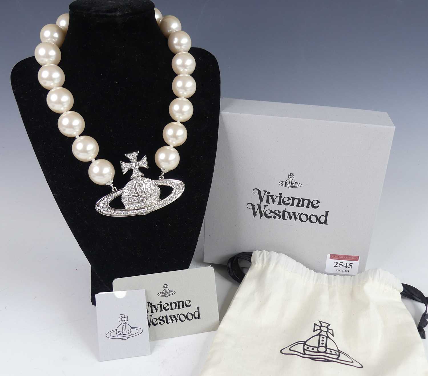Lot 2545 - A Vivienne Westwood faux pearl and paste set...
