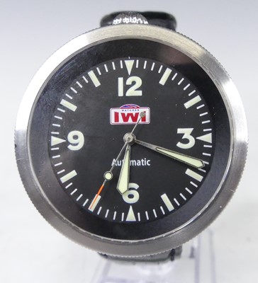 Lot 2742 - A gent's IWI steel cased automatic wristwatch,...