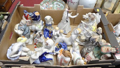 Lot 149 - A collection of Soviet porcelain figures and...