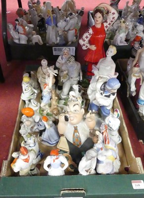 Lot 168 - A collection of Soviet porcelain figures, to...