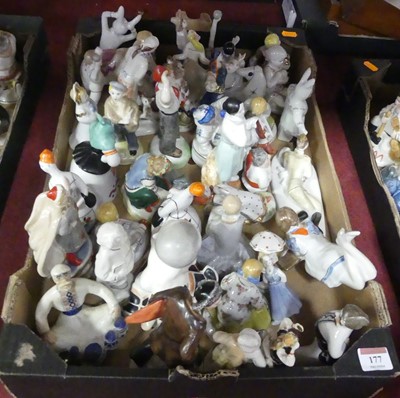 Lot 177 - A collection of Soviet porcelain figures, to...