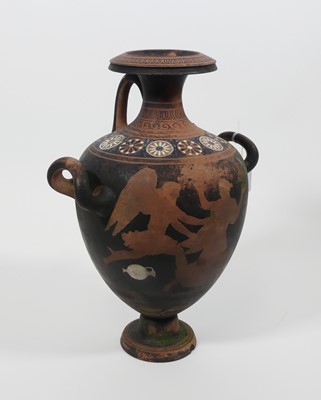 Lot 1 - A neo-classical style terracotta vase,...