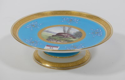 Lot 45 - A Minton porcelain comport, hand-painted with...