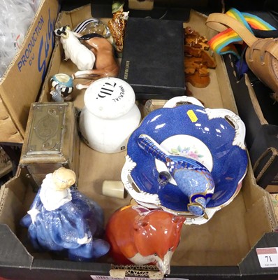 Lot 71 - Mixed glassware and ceramics, to include a...