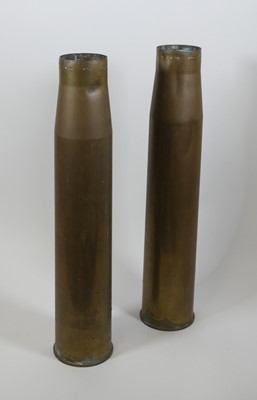 Lot 80 - Two brass artillery shell cases, each h.73cm