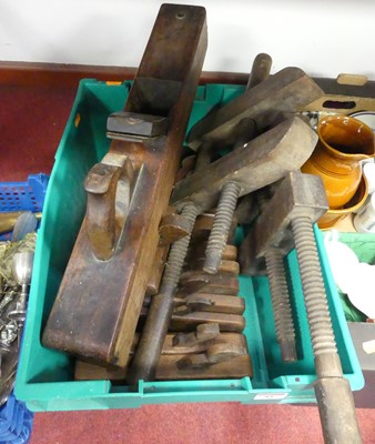 Lot 85 - A collection of block and moulding planes, and...