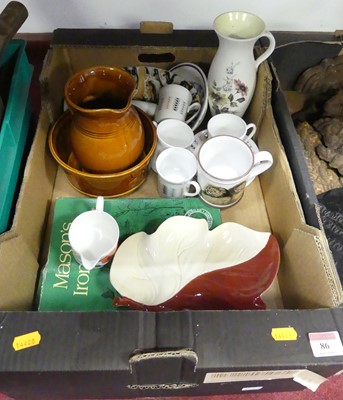 Lot 86 - A collection of mixed ceramics, to include...