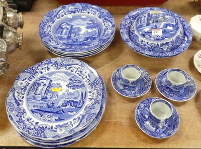 Lot 183 - A collection of Spode Italian pattern dinnerwares