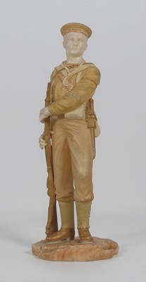 Lot 205 - A Royal Worcester porcelain figure of a sailor...