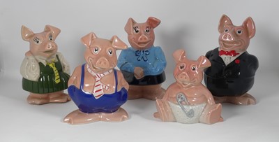 Lot 212 - A collection of Wade piggy-banks, the largest...