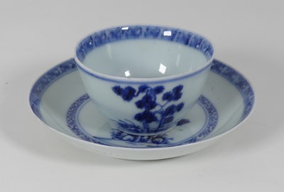 Lot 225 - A Chinese blue and white porcelain tea bowl...