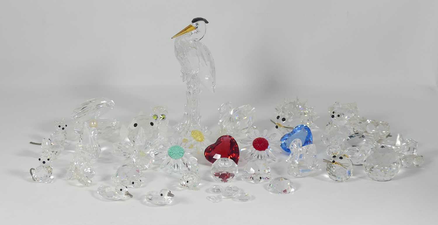 Lot 226 - A Swarovski crystal figure of a heron,...