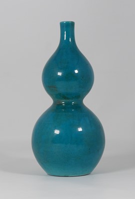 Lot 230 - A Chinese turquoise glazed porcelain vase, of...