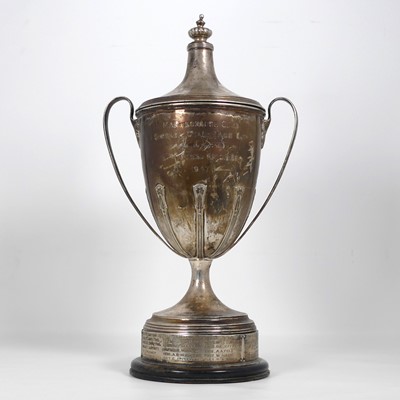 Lot 272 - A George V silver trophy cup, bearing...