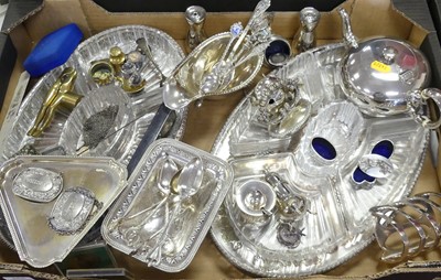 Lot 290 - A collection of silver plated wares to include...