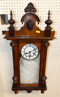 Lot 1133 - An early 20th century walnut Vienna drop trunk...