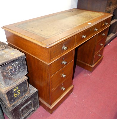 Lot 1142 - A Victorian walnut round cornered and gilt...