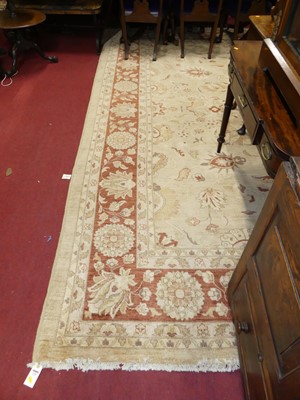 Lot 1146 - A Safavieh Anatolia cream ground large rug,...