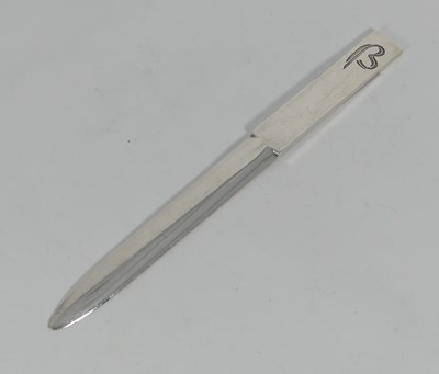 Lot 345 - An Elizabeth II silver letter opener,...