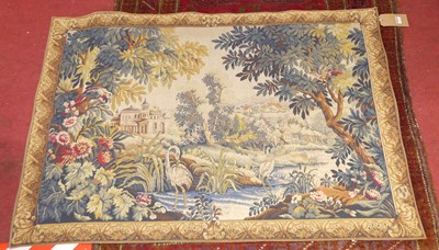 Lot 1155 - A Continental needlework embroidered wall...